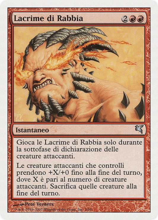 Image for Tears of Rage (Italian) - "Lacrime di Rabbia" (I3) (Magic Encyclopedia 2005 (Salvat/Hachette)) - Magic: The Gathering