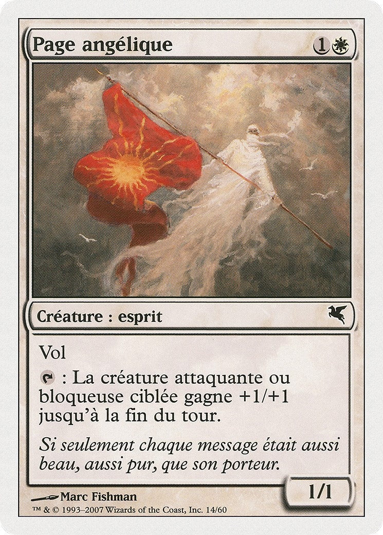 Image for Angelic Page (French) - "Page angelique" (C14) (Magic Encyclopedia 2005 (Salvat/Hachette)) - Magic: The Gathering