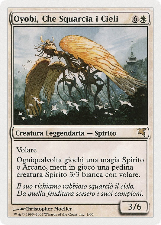 Image for Oyobi, Who Split the Heavens (Italian) - "Oyobi, Che Squarcia i Cieli" (C1) (Magic Encyclopedia 2005 (Salvat/Hachette)) - Magic: The Gathering