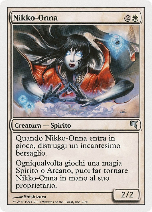 Image for Nikko-Onna (Italian) - "Nikko-Onna" (C2) (Magic Encyclopedia 2005 (Salvat/Hachette)) - Magic: The Gathering