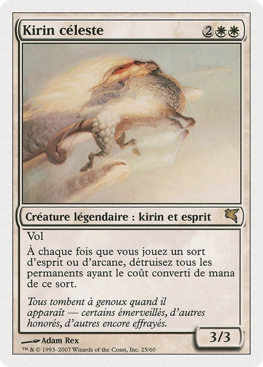 Image for Celestial Kirin (French) - "Kirin celeste" (C25) (Magic Encyclopedia 2005 (Salvat/Hachette)) - Magic: The Gathering