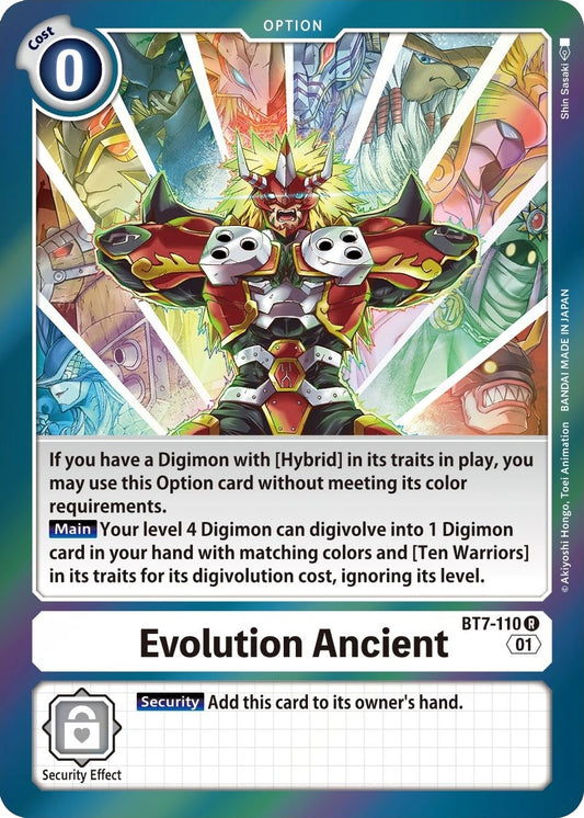 Image for Evolution Ancient (BT7-110 R) (Next Adventure) - Digimon Card Game