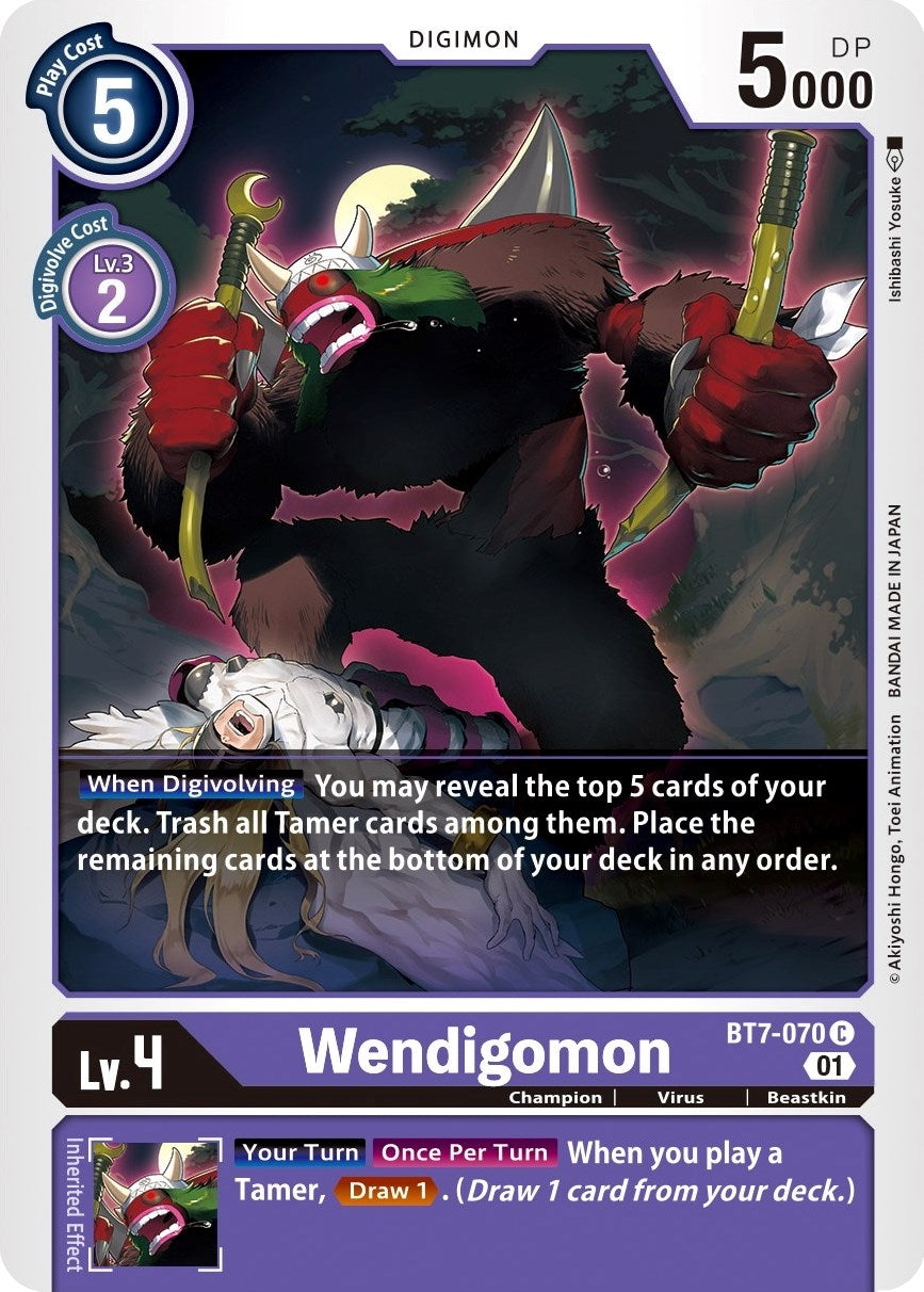 Image for Wendigomon (BT7-070 C) (Next Adventure) - Digimon Card Game