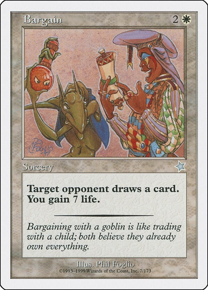 Image for Bargain (7) (Starter 1999) - Magic: The Gathering