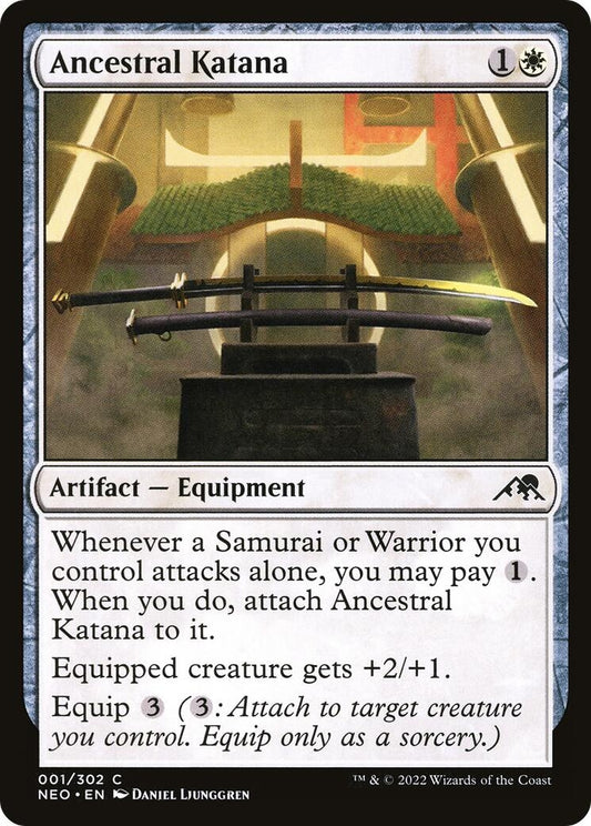 Image for Ancestral Katana (1) (Kamigawa: Neon Dynasty) - Magic: The Gathering