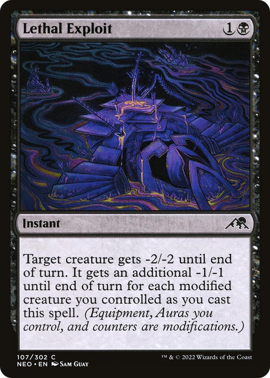 Image for Lethal Exploit (107) (Kamigawa: Neon Dynasty) - Magic: The Gathering