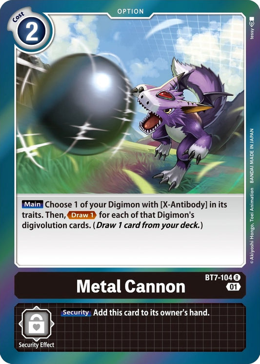 Image for Metal Cannon (BT7-104 R) (Next Adventure) - Digimon Card Game