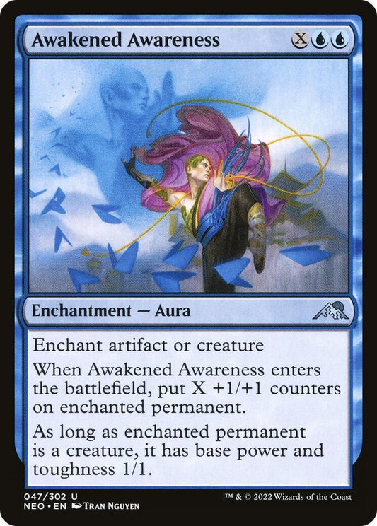 Image for Awakened Awareness (47) (Kamigawa: Neon Dynasty) - Magic: The Gathering