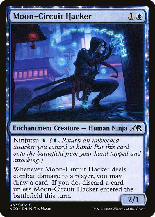 Image for Moon-Circuit Hacker (67) (Kamigawa: Neon Dynasty) - Magic: The Gathering