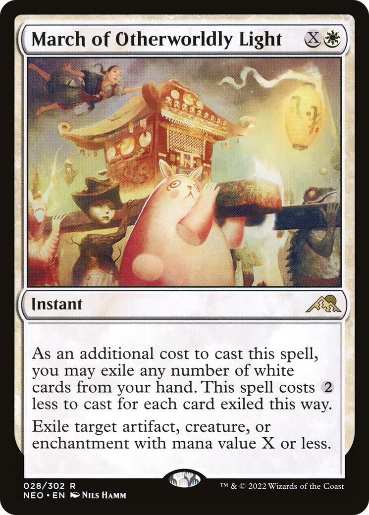 Image for March of Otherworldly Light (28) (Kamigawa: Neon Dynasty) - Magic: The Gathering
