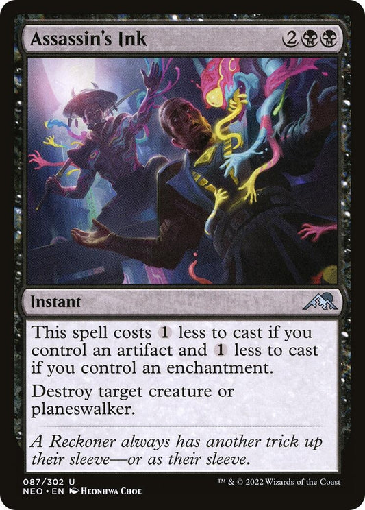 Image for Assassin's Ink (87) (Kamigawa: Neon Dynasty) - Magic: The Gathering