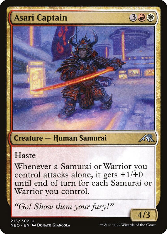 Image for Asari Captain (215) (Kamigawa: Neon Dynasty) - Magic: The Gathering