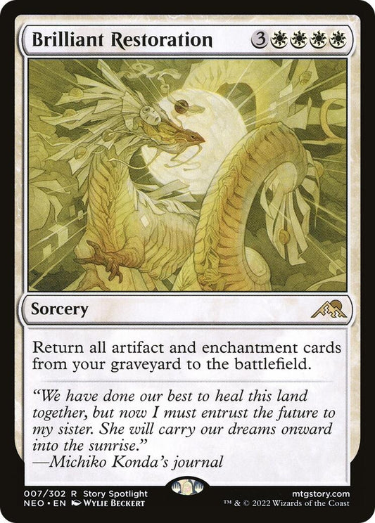 Image for Brilliant Restoration (7) (Kamigawa: Neon Dynasty) - Magic: The Gathering