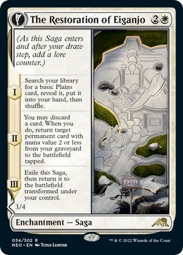 Image for The Restoration of Eiganjo (34) (Kamigawa: Neon Dynasty) - Magic: The Gathering