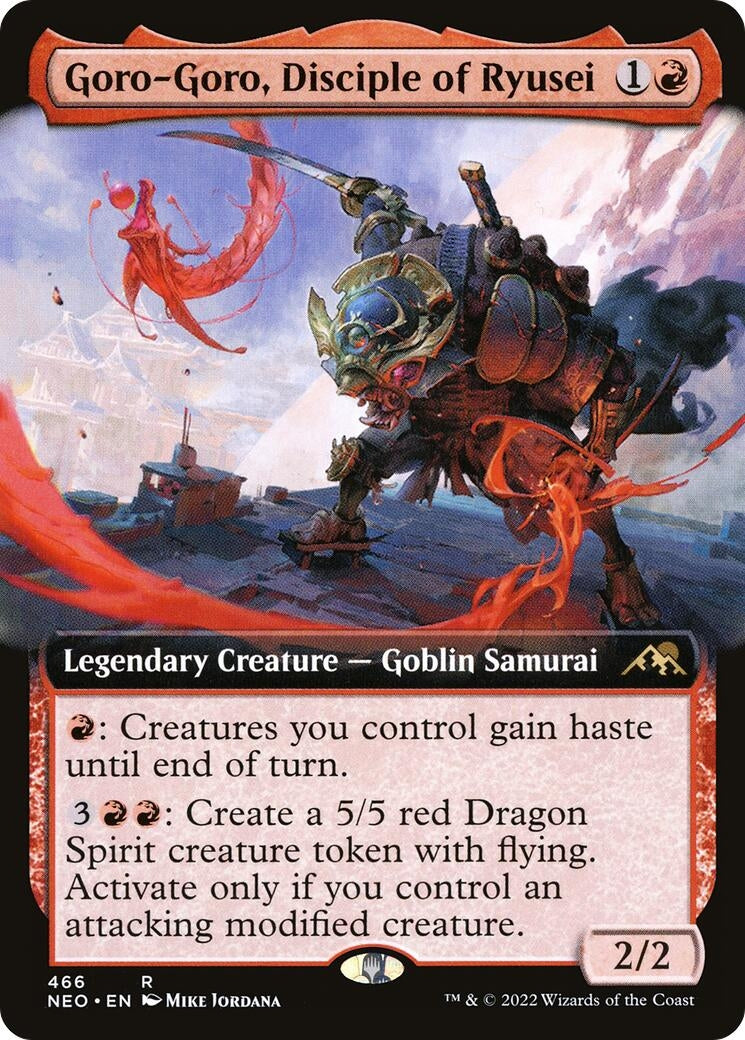 Image for Goro-Goro, Disciple of Ryusei (Extended Art) (466) (Kamigawa: Neon Dynasty) - Magic: The Gathering