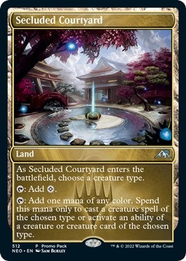 Image for Secluded Courtyard (512) (Promo Pack: Kamigawa: Neon Dynasty) - Magic: The Gathering