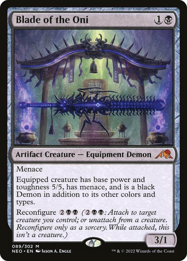 Image for Blade of the Oni (89) (Kamigawa: Neon Dynasty) - Magic: The Gathering