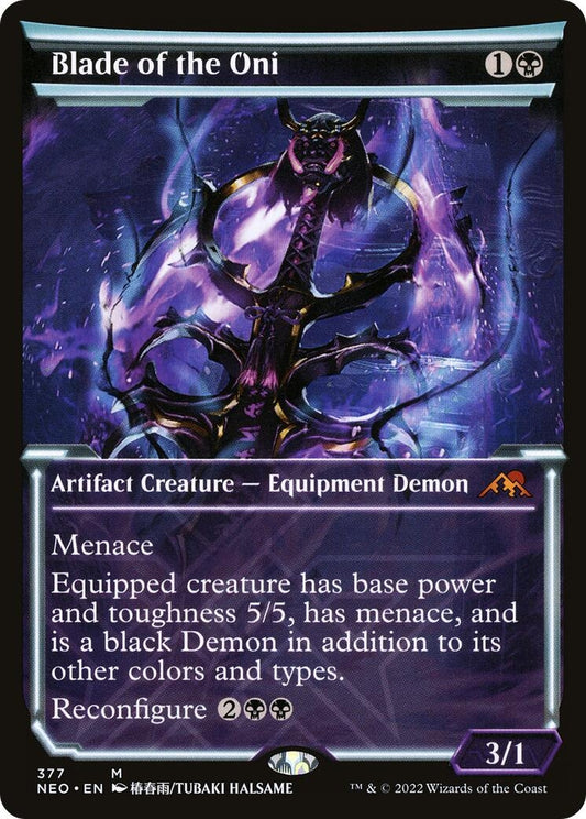 Image for Blade of the Oni (Showcase) (377) (Kamigawa: Neon Dynasty) - Magic: The Gathering