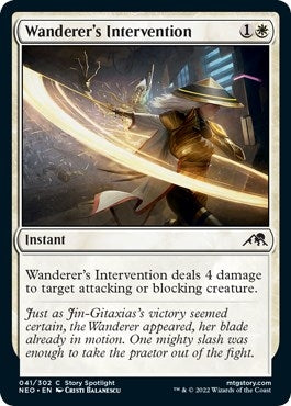 Image for Wanderer's Intervention (41) (Kamigawa: Neon Dynasty) - Magic: The Gathering