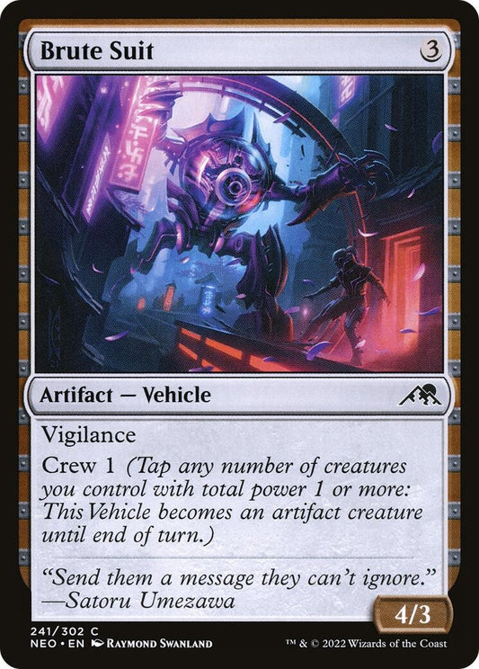 Image for Brute Suit (241) (Kamigawa: Neon Dynasty) - Magic: The Gathering
