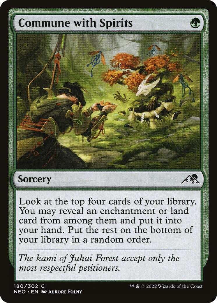Image for Commune with Spirits (180) (Kamigawa: Neon Dynasty) - Magic: The Gathering