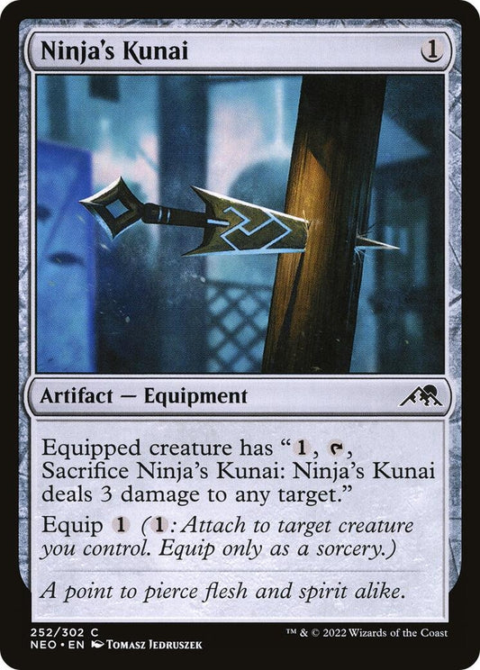 Image for Ninja's Kunai (252) (Kamigawa: Neon Dynasty) - Magic: The Gathering