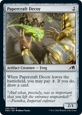 Image for Papercraft Decoy (253) (Kamigawa: Neon Dynasty) - Magic: The Gathering