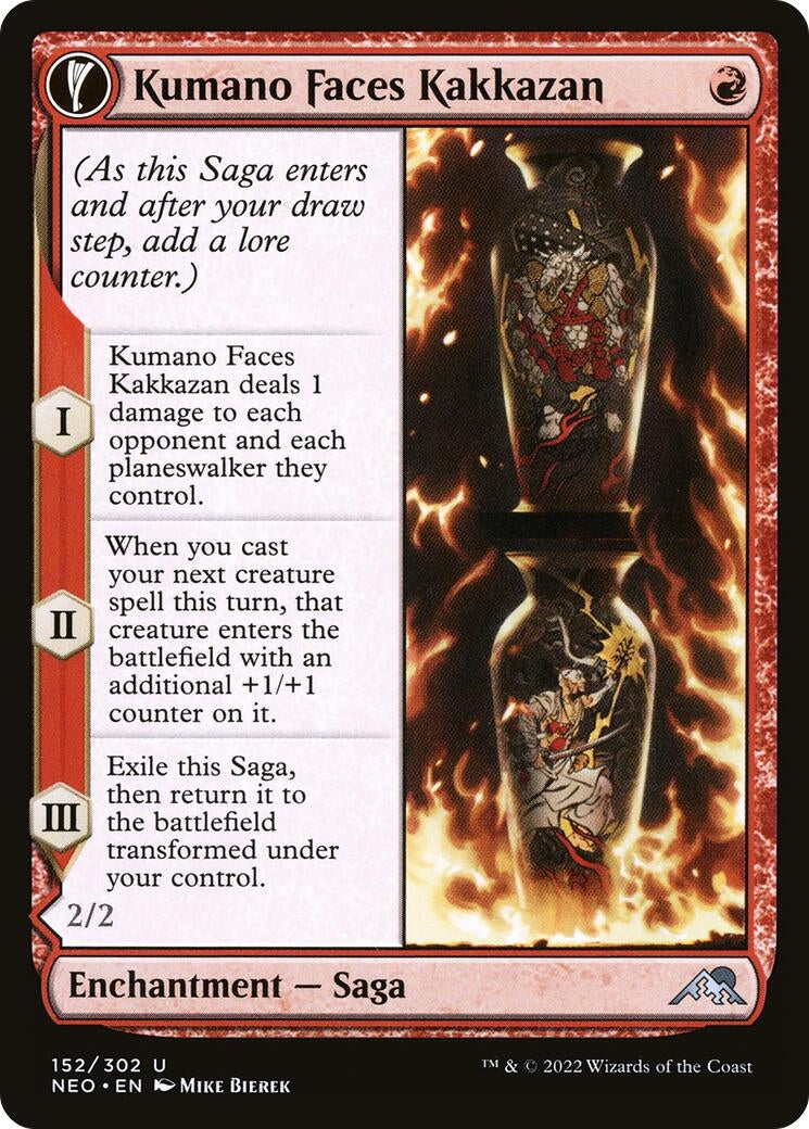 Image for Kumano Faces Kakkazan (152) (Kamigawa: Neon Dynasty) - Magic: The Gathering