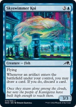 Image for Skyswimmer Koi (79) (Kamigawa: Neon Dynasty) - Magic: The Gathering