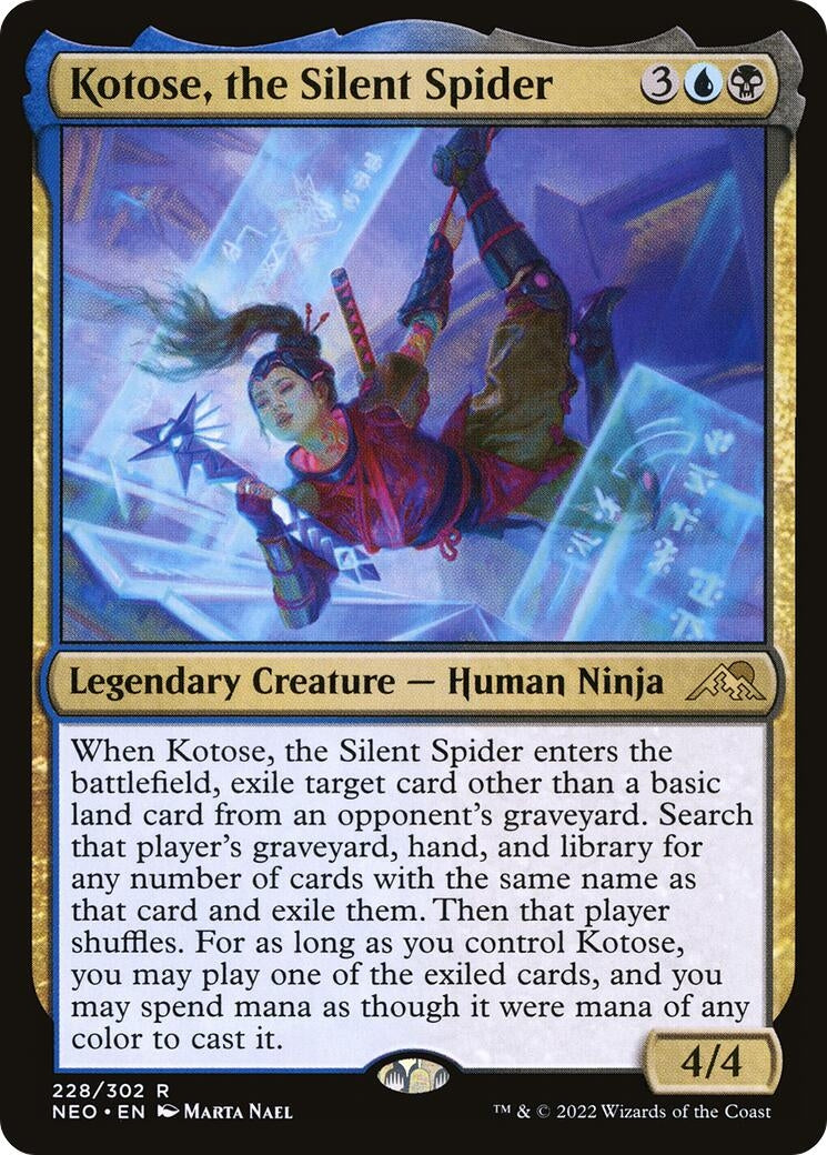Image for Kotose, the Silent Spider (228) (Kamigawa: Neon Dynasty) - Magic: The Gathering