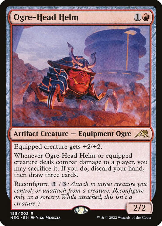 Image for Ogre-Head Helm (155) (Kamigawa: Neon Dynasty) - Magic: The Gathering