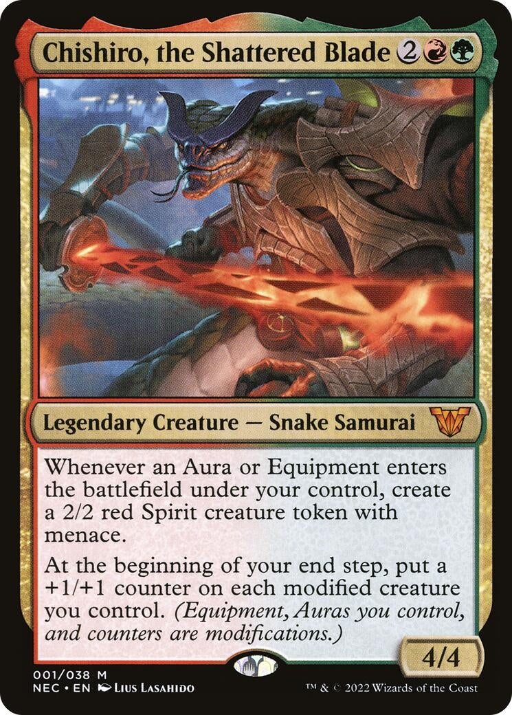 Image for Chishiro, the Shattered Blade (1) (Commander: Kamigawa: Neon Dynasty) - Magic: The Gathering