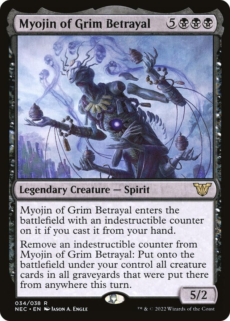 Image for Myojin of Grim Betrayal (34) (Commander: Kamigawa: Neon Dynasty) - Magic: The Gathering
