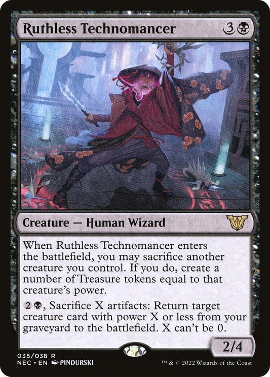 Image for Ruthless Technomancer (35) (Commander: Kamigawa: Neon Dynasty) - Magic: The Gathering