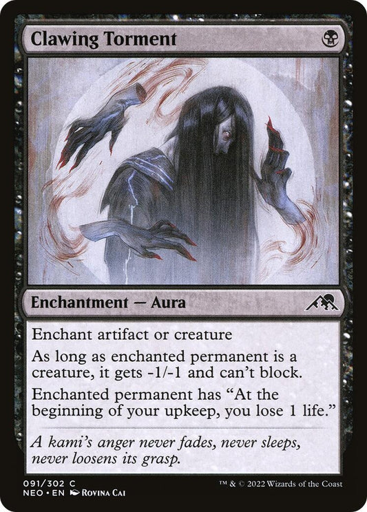 Image for Clawing Torment (91) (Kamigawa: Neon Dynasty) - Magic: The Gathering