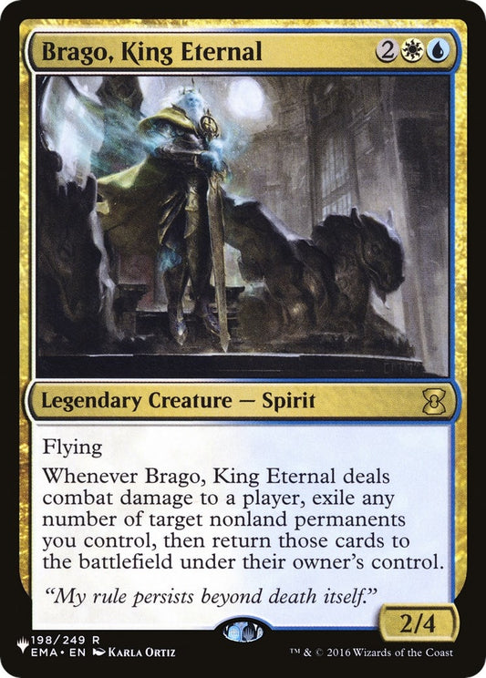 Image for Brago, King Eternal (198/249) (The List Reprints) - Magic: The Gathering