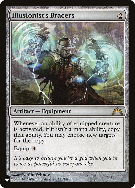 Image for Illusionist's Bracers (231/249) (The List Reprints) - Magic: The Gathering