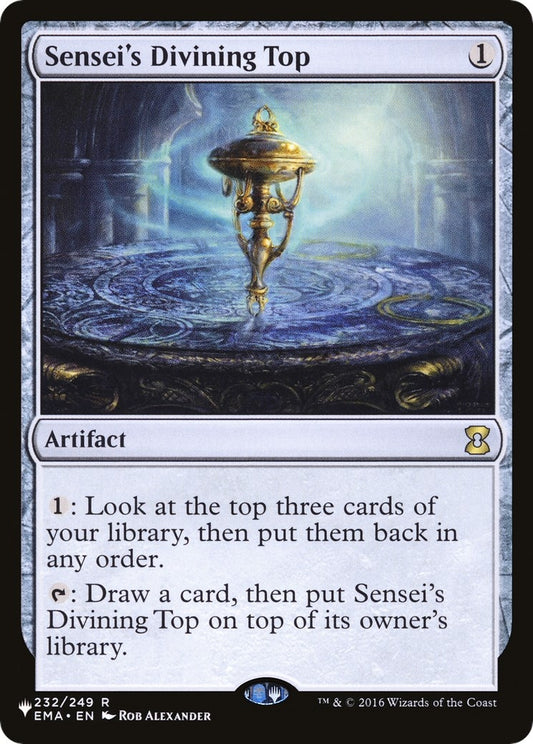 Image for Sensei's Divining Top (232/249) (The List Reprints) - Magic: The Gathering