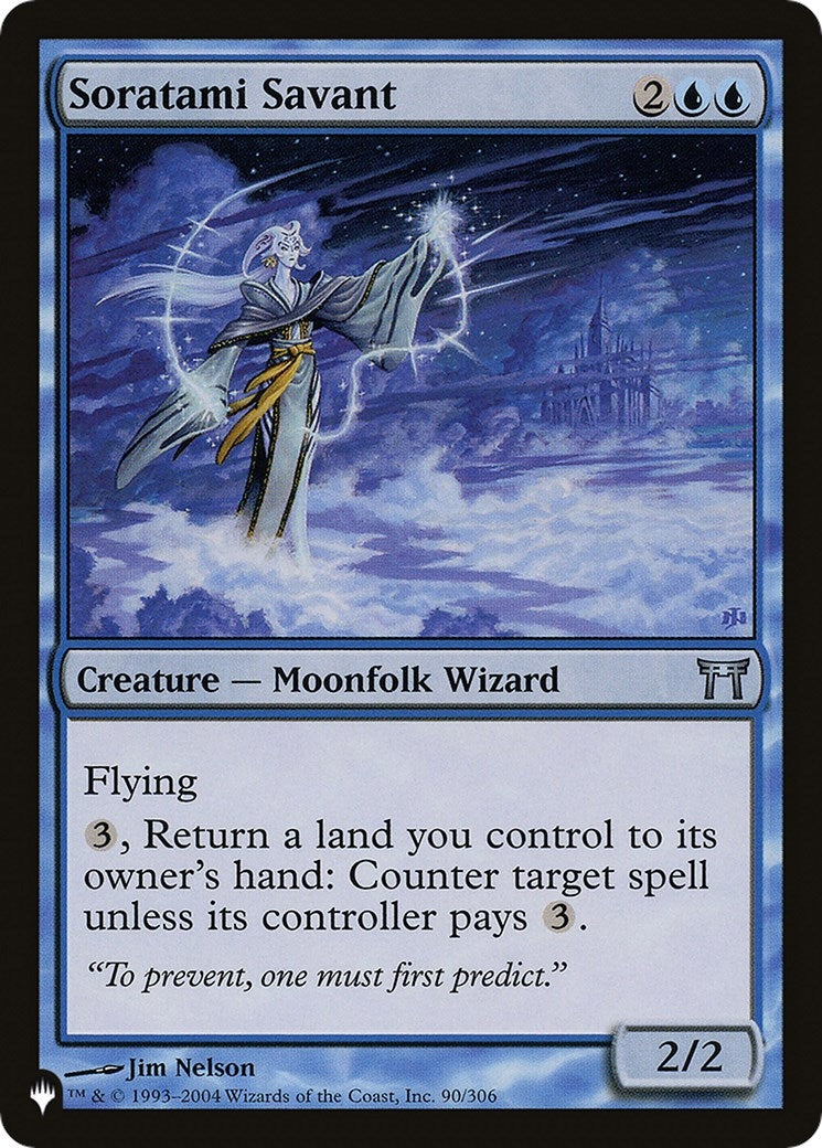 Image for Soratami Savant (90/306) (The List Reprints) - Magic: The Gathering