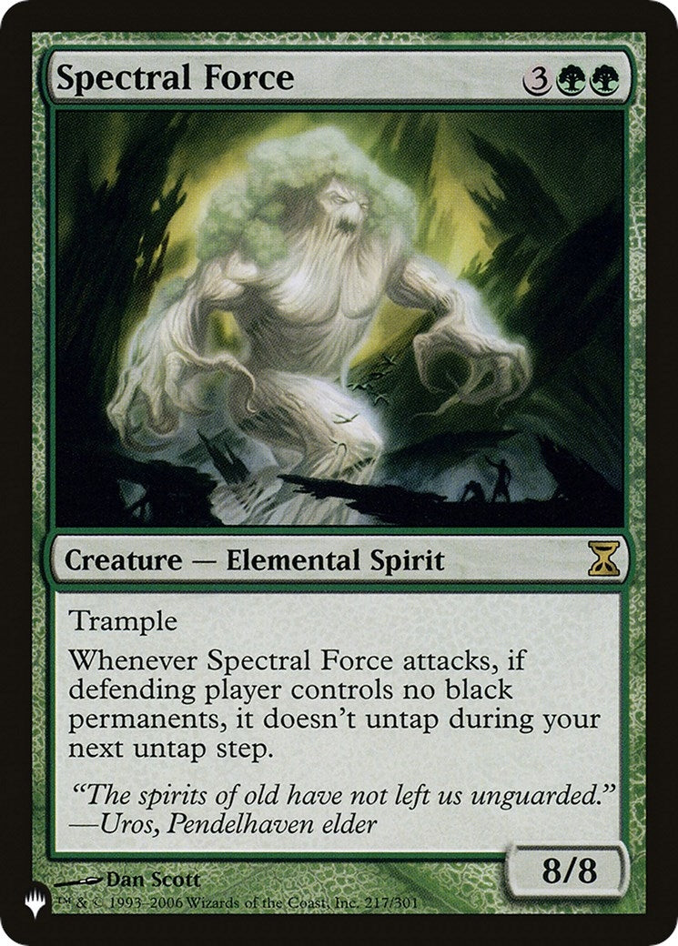 Image for Spectral Force (217/301) (The List Reprints) - Magic: The Gathering
