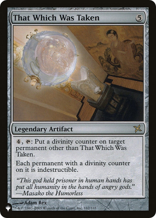 Image for That Which Was Taken (162/165) (The List Reprints) - Magic: The Gathering