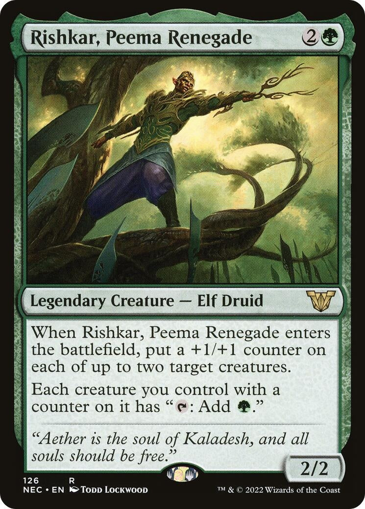 Image for Rishkar, Peema Renegade (126) (Commander: Kamigawa: Neon Dynasty) - Magic: The Gathering