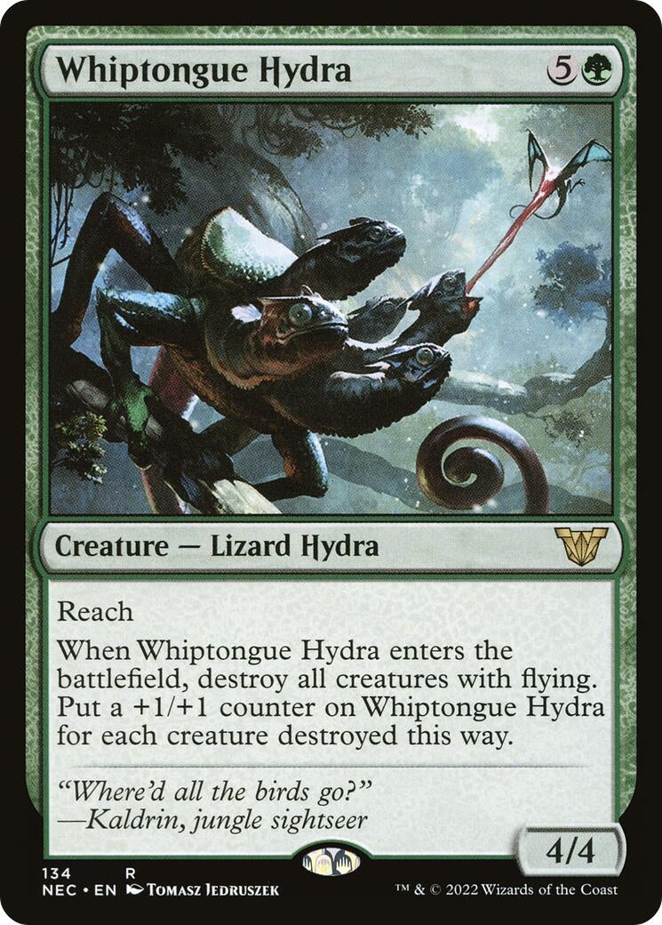Image for Whiptongue Hydra (134) (Commander: Kamigawa: Neon Dynasty) - Magic: The Gathering
