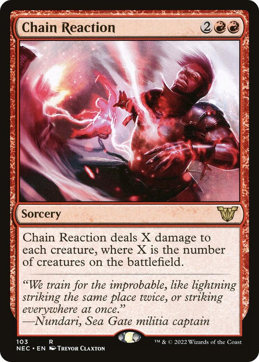 Image for Chain Reaction (103) (Commander: Kamigawa: Neon Dynasty) - Magic: The Gathering