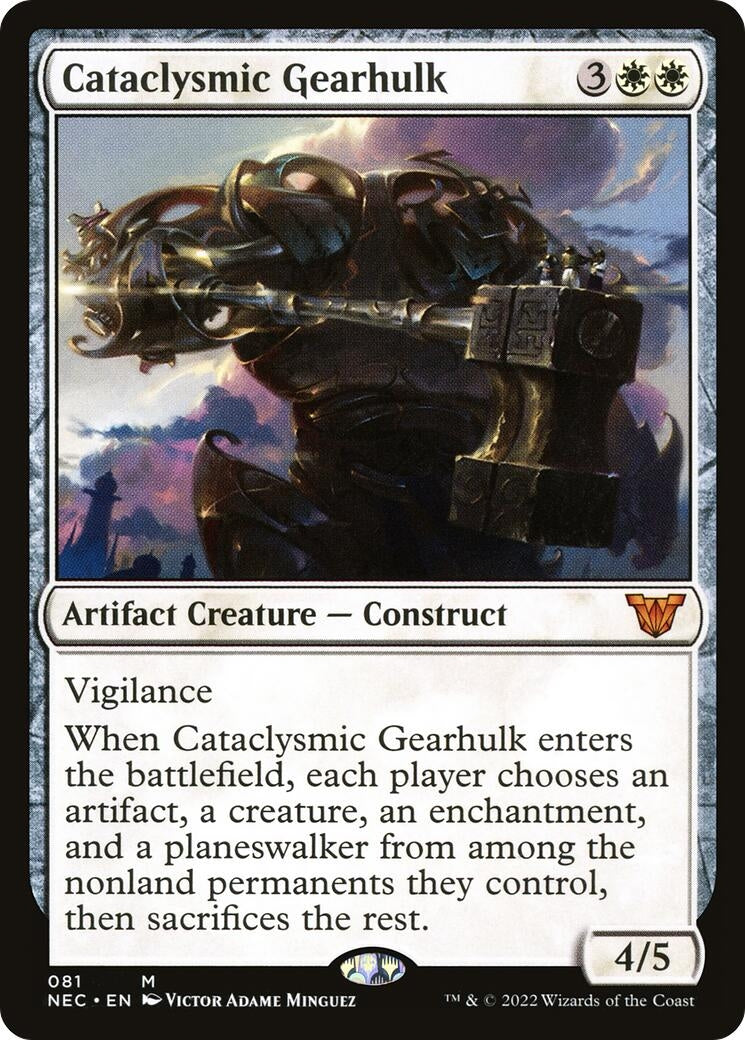 Image for Cataclysmic Gearhulk (81) (Commander: Kamigawa: Neon Dynasty) - Magic: The Gathering
