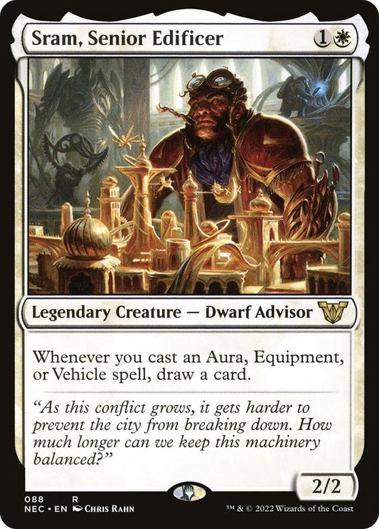 Image for Sram, Senior Edificer (88) (Commander: Kamigawa: Neon Dynasty) - Magic: The Gathering
