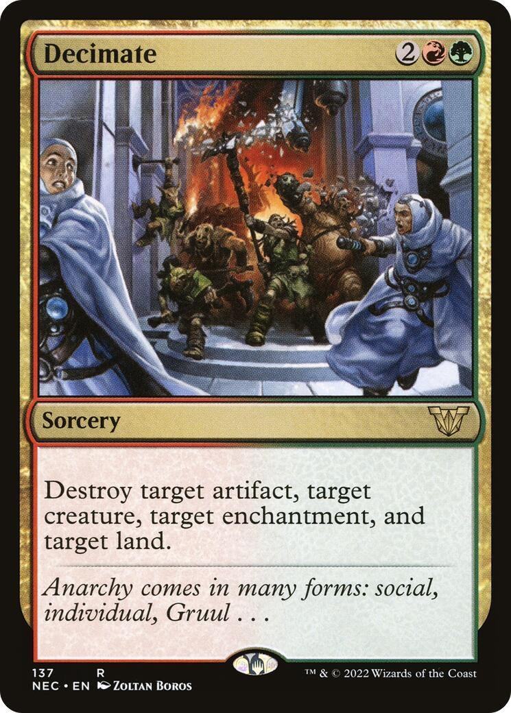 Image for Decimate (137) (Commander: Kamigawa: Neon Dynasty) - Magic: The Gathering