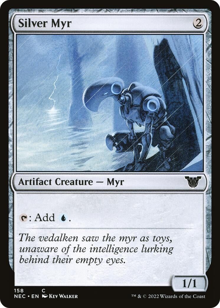 Image for Silver Myr (158) (Commander: Kamigawa: Neon Dynasty) - Magic: The Gathering