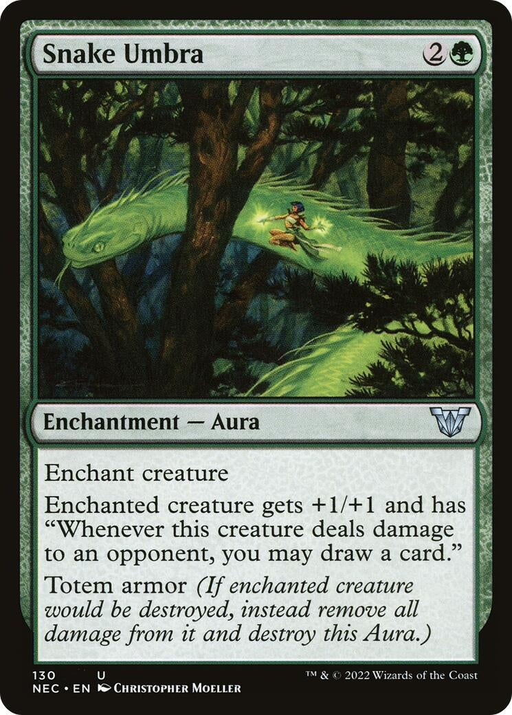 Image for Snake Umbra (130) (Commander: Kamigawa: Neon Dynasty) - Magic: The Gathering