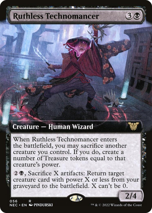 Image for Ruthless Technomancer (Extended Art) (56) (Commander: Kamigawa: Neon Dynasty) - Magic: The Gathering